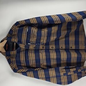 Eddie Bauer Mountain Ops flannel Plaid Shirt Size Large